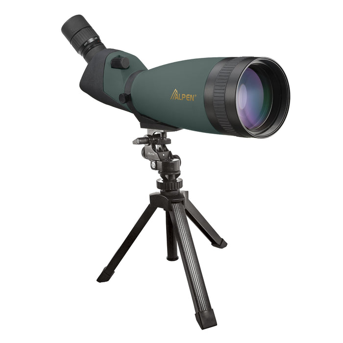 Alpen Shasta Ridge 25-75x100mm Waterproof Spotting Scope Mounted to Tripod