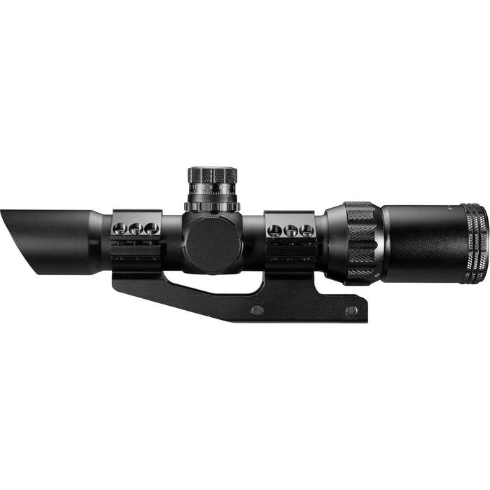 Barska 1-4x 28mm IR SWAT-AR Tactical Rifle Scope Left Side Profile of Body