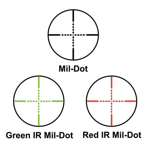 Barska 10-40x50mm IR 2nd Generation Rifle Scope Objective Lens Mil-Dot Reticles