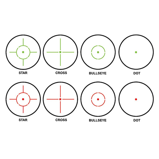 Barska 1x35mm IR AR-X Rifle Scope with Green / Red Multi Reticle