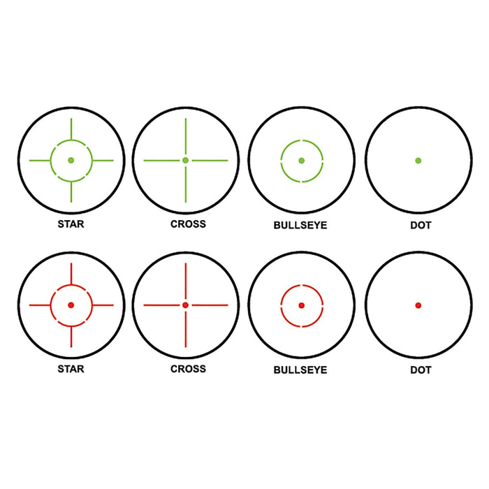 Barska 1x35mm IR AR-X Rifle Scope with Green / Red Multi Reticle