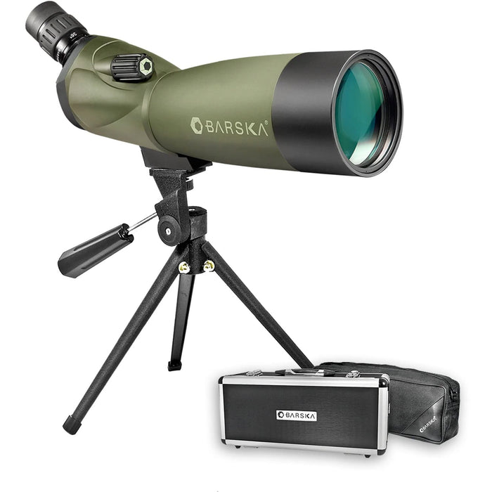 Barska 20-60x60mm Blackhawk Angled Spotting Scope On Tripod and Cases