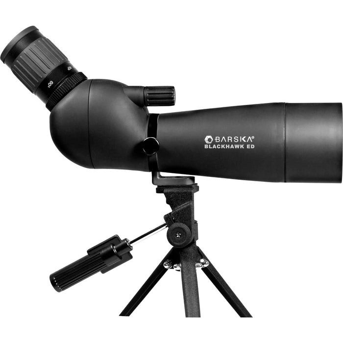 Barska 20-60x60mm Blackhawk ED Angled Spotting Scope Body On Tripod