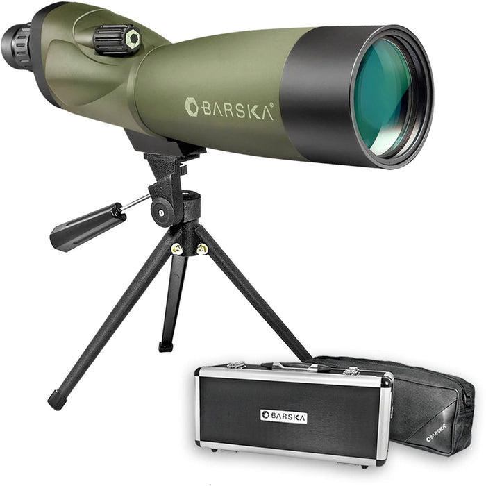 Barska 20-60x70mm WP Blackhawk Straight Spotting Scope On Tripod with Cases