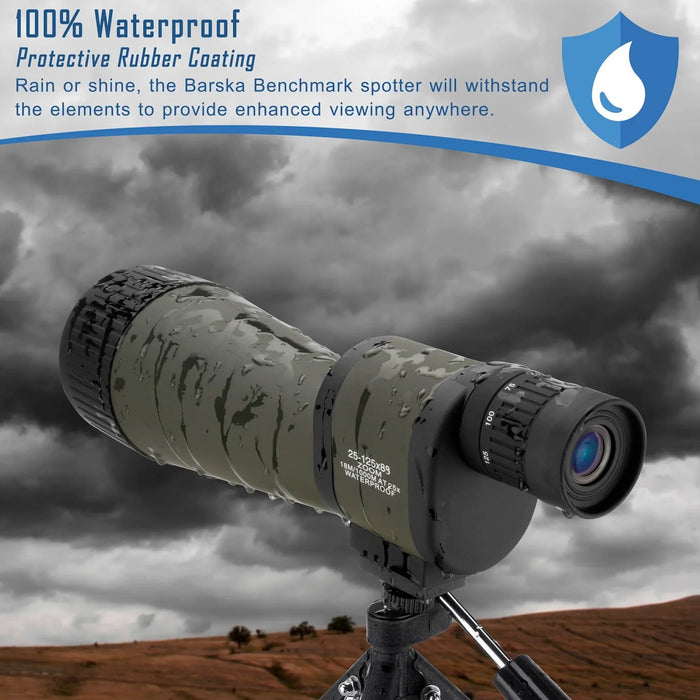 Barska 25-125x88mm WP Benchmark Spotting Scope Waterproof Outdoors