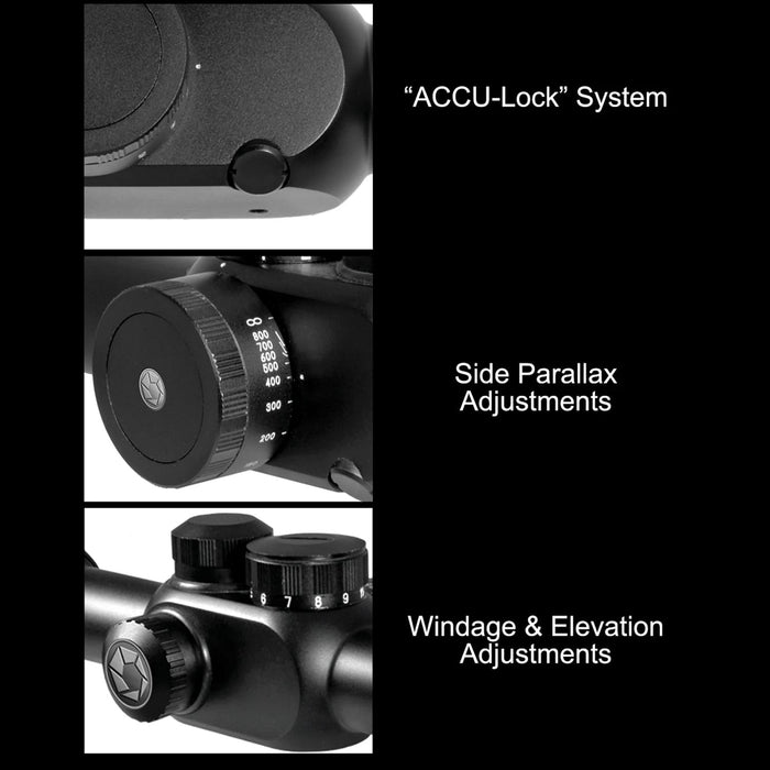 Barska 6.5-20x40mm IR Tactical Riflescope w/ First Focal Plane Mill-Dot Reticle Features