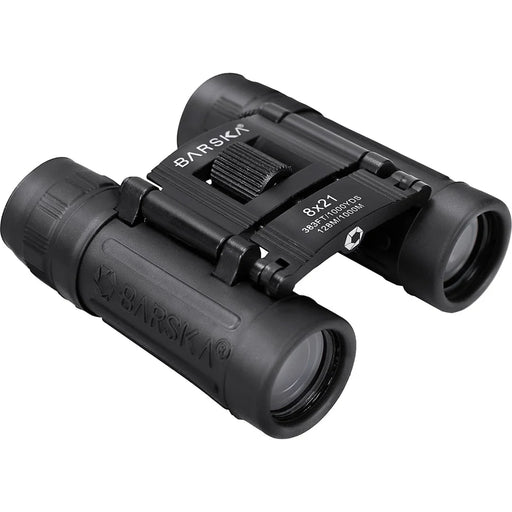 Barska 8x21mm Lucid View Compact Binoculars, 1st Gen - AB10108 Body Objective Lenses