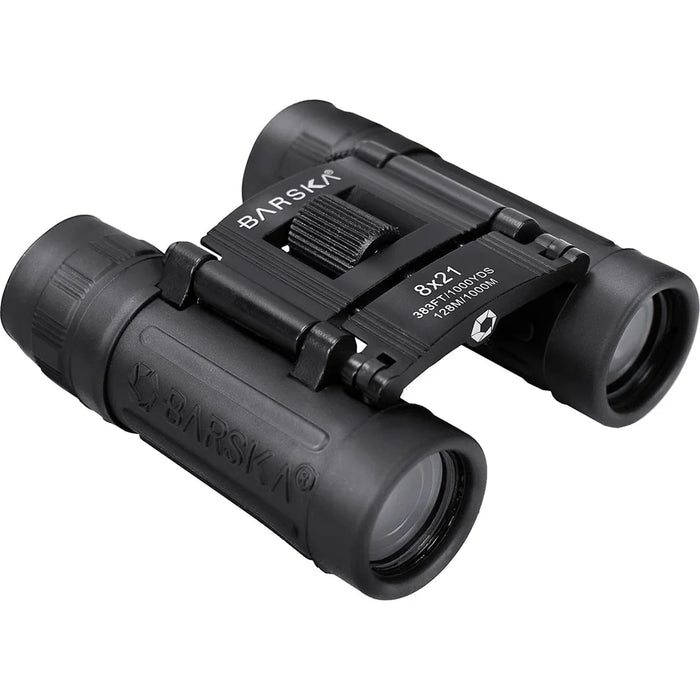 Barska 8x21mm Lucid View Compact Binoculars, 1st Gen - AB10108 Body Objective Lenses