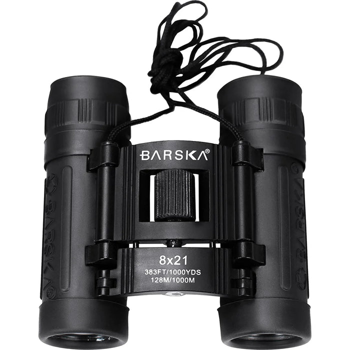 Barska 8x21mm Lucid View Compact Binoculars, 1st Gen - AB10108 Body Top Profile