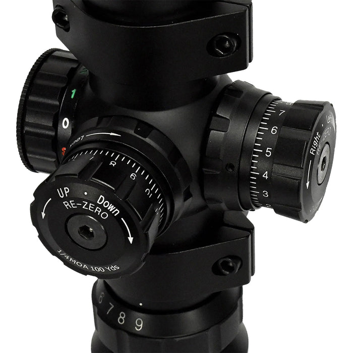 Barska Contour 3-9x42mm IR Compact Rifle Scope with Trace Reticle Adjustment Knobs