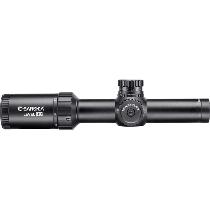 Barska Level 1-4x 24mm HD Rifle Scope Right Side Profile of Body