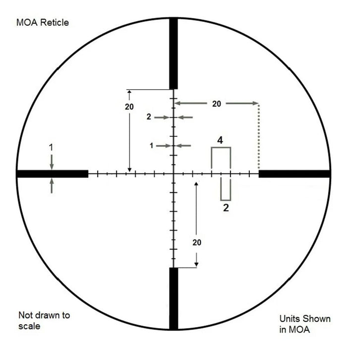 Barska Level 4-16x50mm IR MOA Rifle Scope MOA Reticle