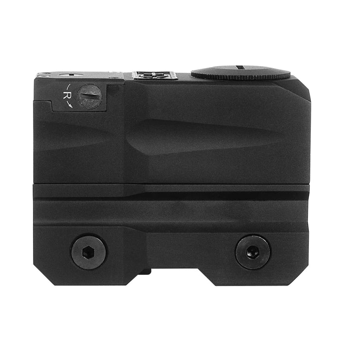 Bresser OMNI-4 Red Inverted Reflex Sight in High Co-Witness Mount Left Side Profile of Body