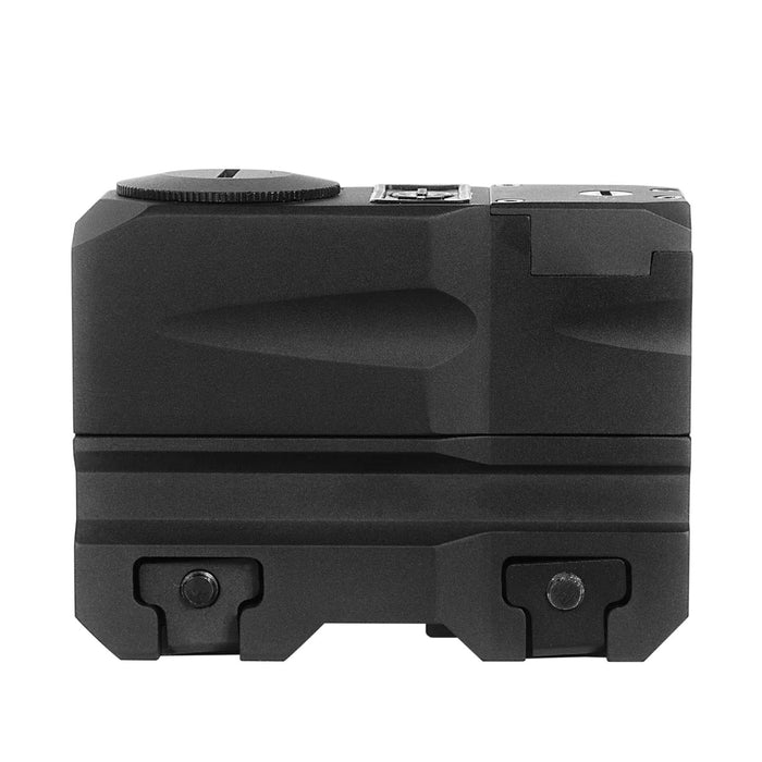 Bresser OMNI-4 Red Inverted Reflex Sight in High Co-Witness Mount Right Side Profile of Body