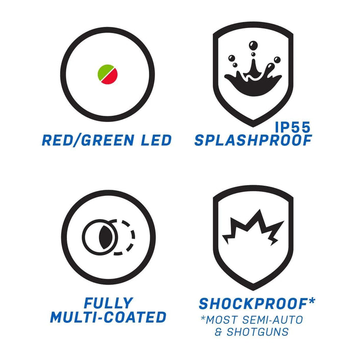 Bresser OMNI-5 Red/Green Low Profile Sight Key Features
