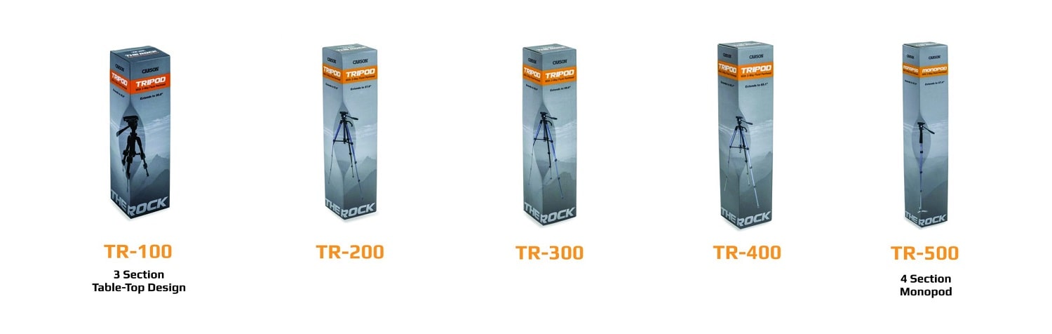 Carson The Rock™ Series 20.8-Inches Tripod TR Box Series