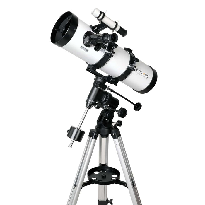 Explore Scientific 134mm Newtonian Reflector Telescope with Equatorial Mount Body Side View Profile