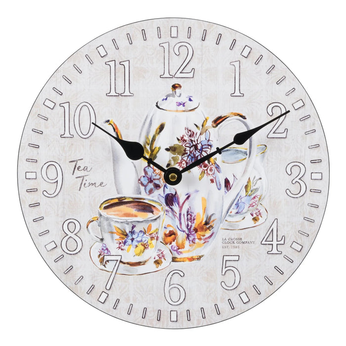 La Crosse Technology 404-2631T 12 inches Teatime Wall Clock