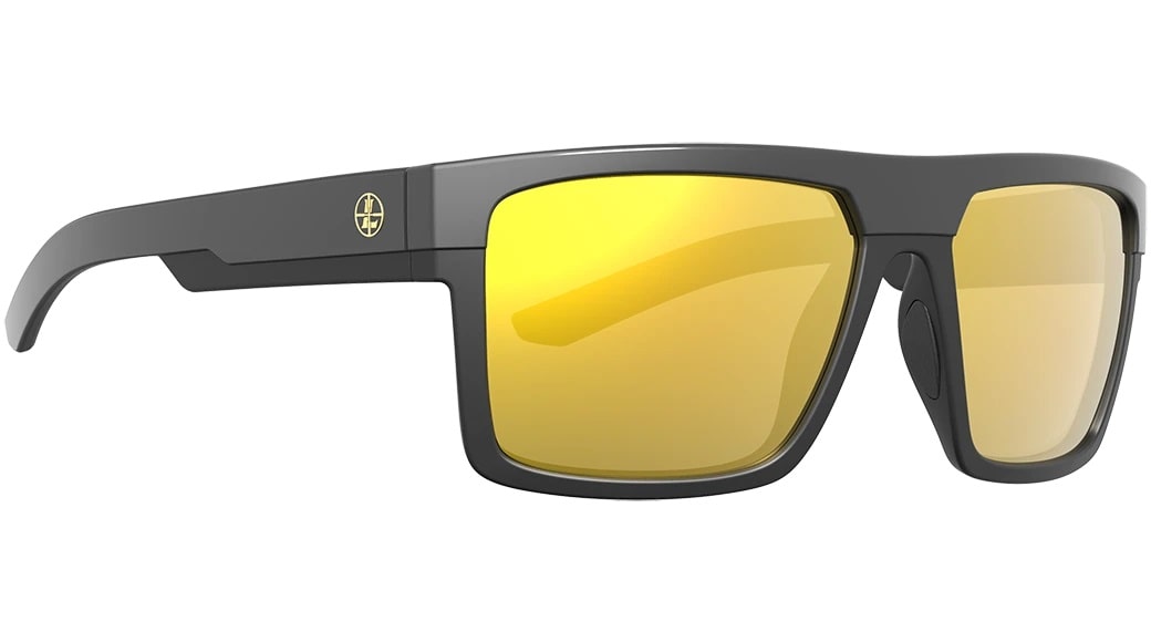 Leupold Becnara - Matte Black-Black, Orange Mirror Eyewear Body Side Profile Right