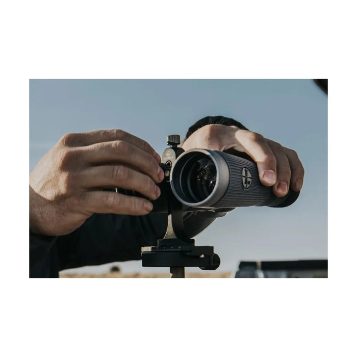 Leupold Quick Stem Binocular Tripod Adapter Attached to a Binocular