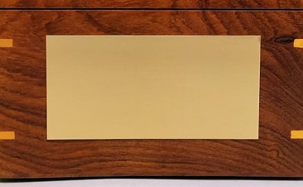 Stanley London Engravable Executive Nautical Brass Desk Compass Wooden Box Front Profile