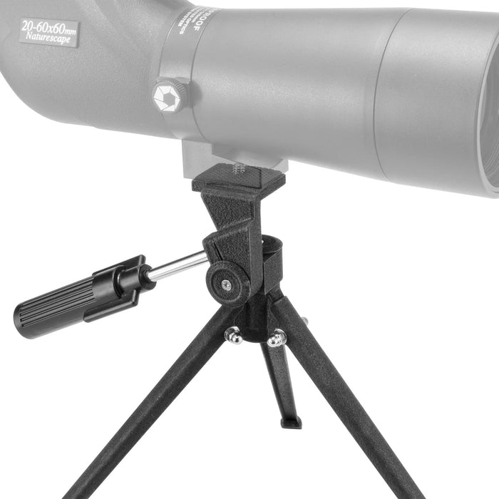 Telescope Mounted on Barska Table Top Tripod