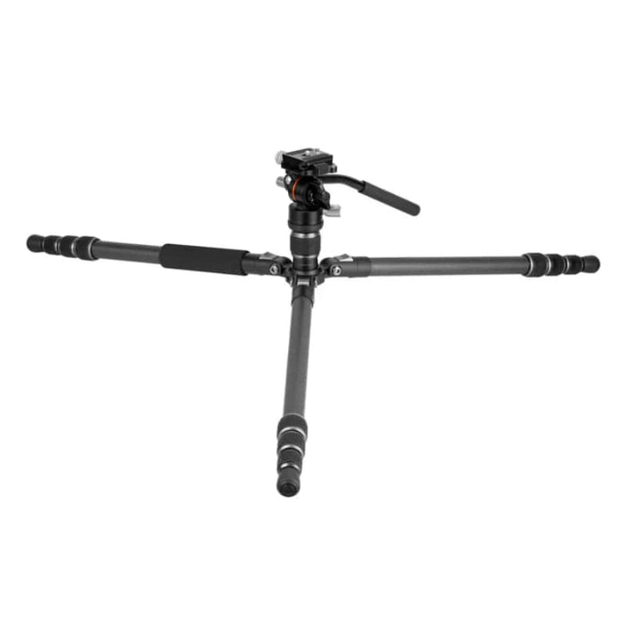 Vanguard VESTA GO 264CV12 Carbon Fiber Tripod with Video Head and Extended Legs