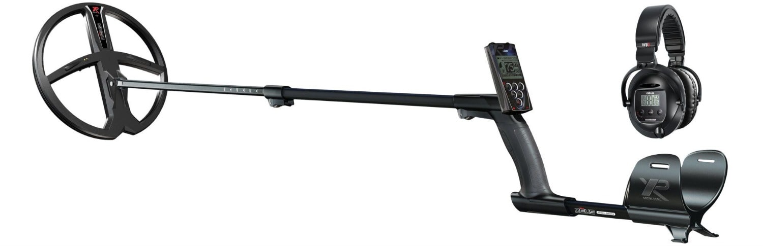 XP Deus with 11-Inch Coil, Full-Sized WS5 Wireless Headphones and Remote Main Body
