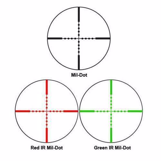 Barska 4x28mm IR Electro Sight Multi-Rail Tactical Rifle Scope GLX Red Laser Com