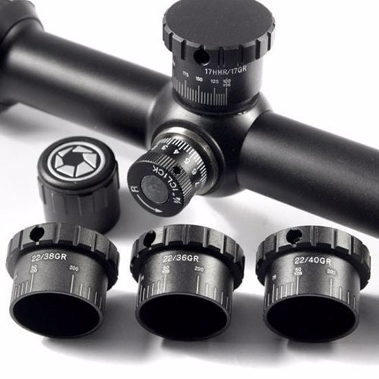 Barska 3-12x40mm AO Hot Magnum .17 HMR / .22 BDC Rifle Scope