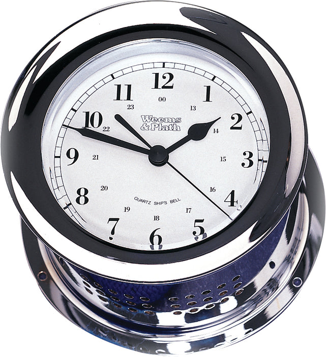 Weems & Plath Chrome Plated Atlantis Quartz Clock