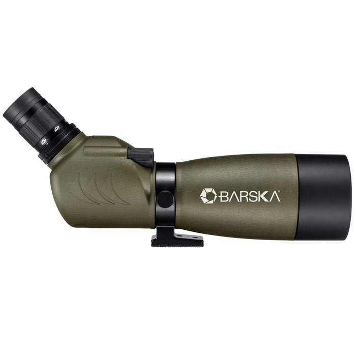 Barska 20-60x60mm WP Blackhawk Angled Spotting Scope in Green Body