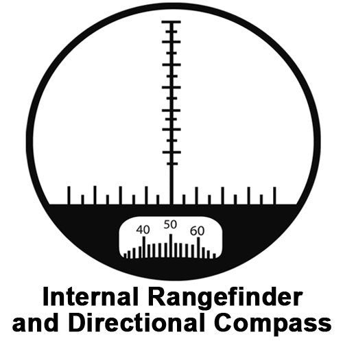 Barska 7x50mm WP Battalion Range Finding Reticle Compass Binoculars Reticle