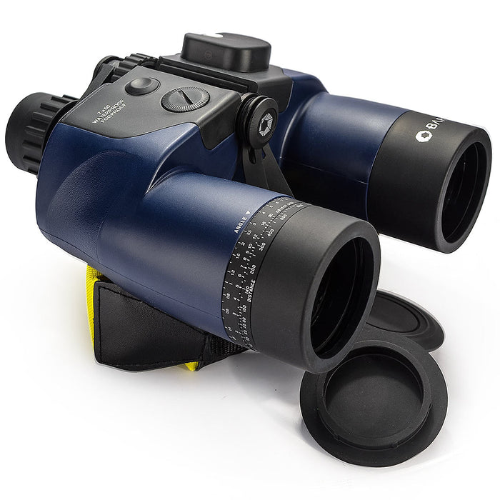 Barska 7x50mm WP Deep Sea Range Finding Reticle Compass BinocularsBarska 7x50mm WP Deep Sea Range Finding Reticle Compass Binoculars with Lens Cover
