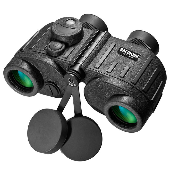 Barska 8x30mm WP Battalion Range Finding Reticle Illuminated Compass Binoculars