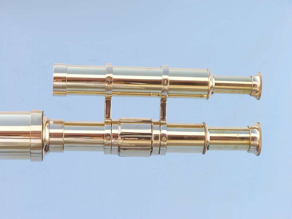 Hampton Nautical 64-Inch Floor Standing Brass Griffith Astro Telescope Body Eyepiece and Viewfinder