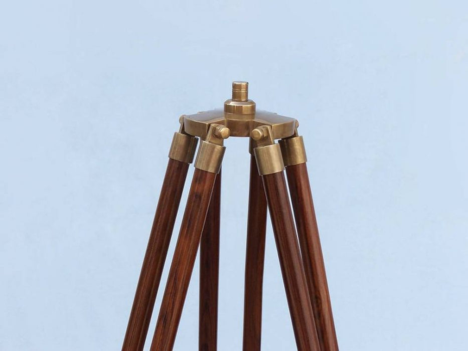 Hampton Nautical 65-Inch Floor Standing Antique Brass Anchormaster Telescope Tripod Base