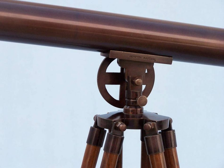 Hampton Nautical 65-Inch Floor Standing Bronzed Griffith Astro Telescope Tripod Body with Engraved Name
