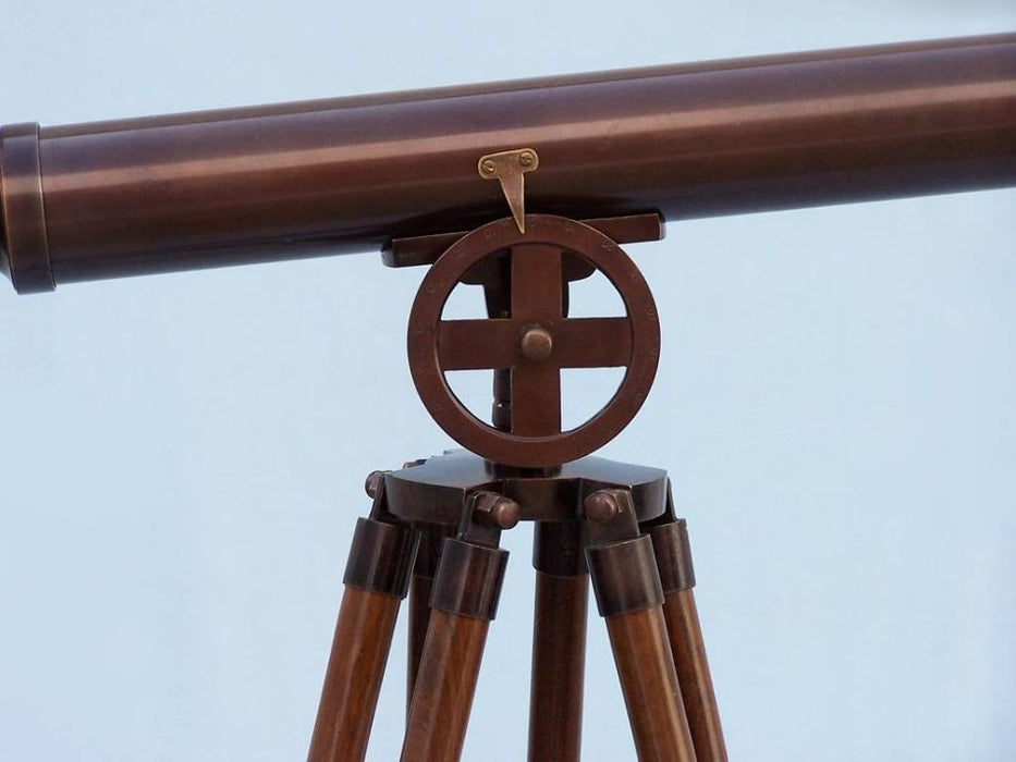 Hampton Nautical 65-Inch Floor Standing Bronzed Griffith Astro Telescope Tripod Dial