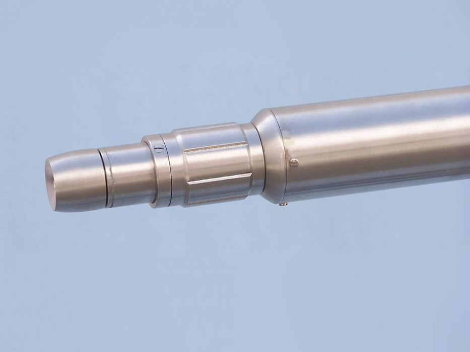 Hampton Nautical 65-Inch Floor Standing Brushed Nickel Anchormaster Telescope Body Eyepiece