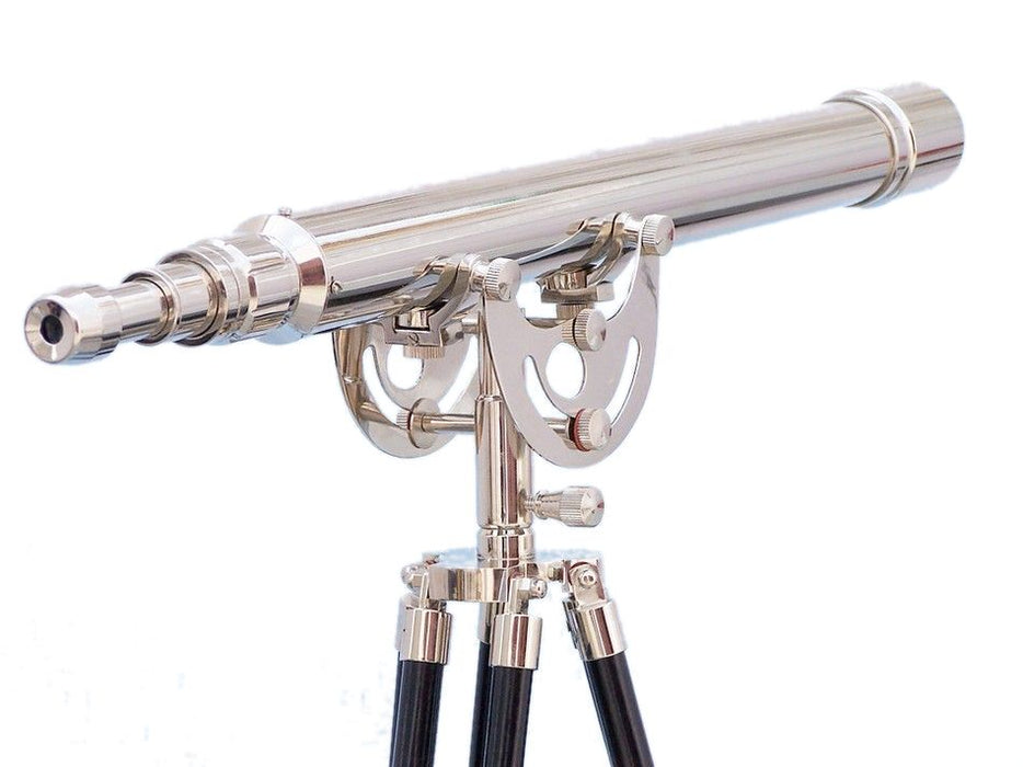 Hampton Nautical 65-Inch Floor Standing Chrome Anchormaster Telescope