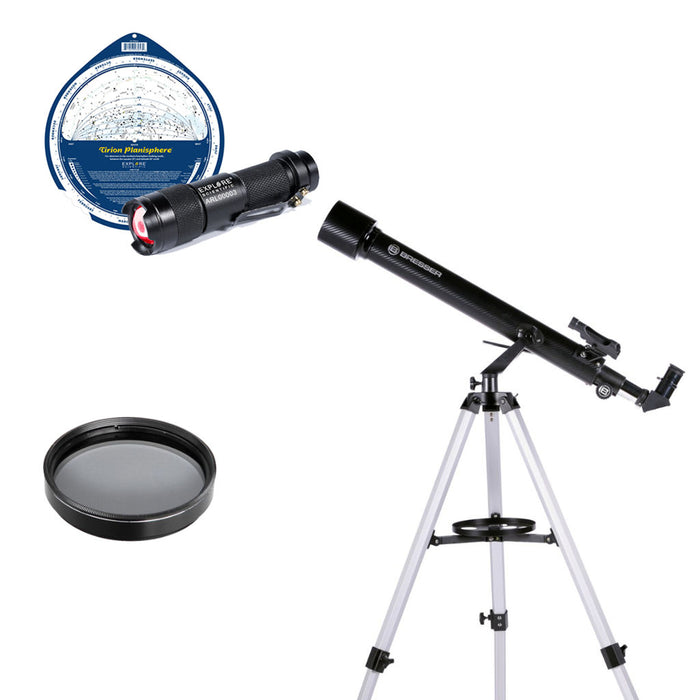 Bresser Arcturus 60mm AZ Carbon Fiber Telescope - Ultimate Bundle Package