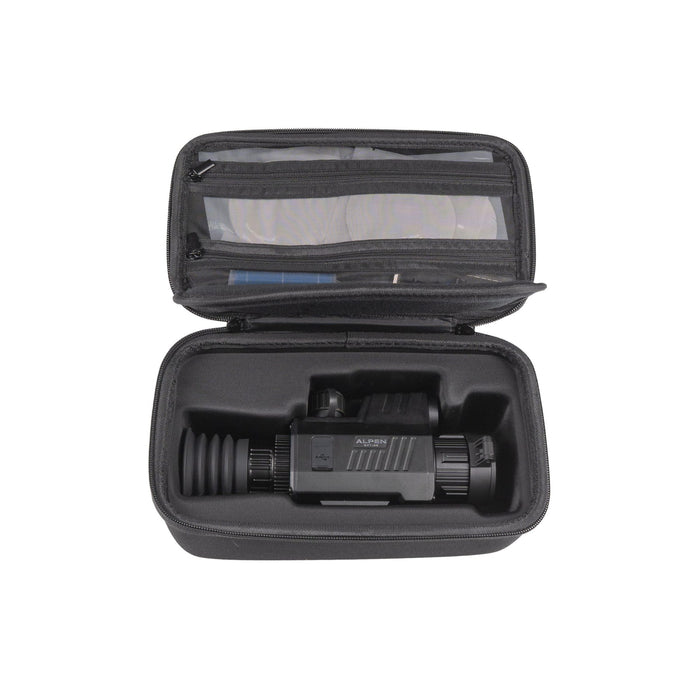 Alpen Apex LRF 35mm Mounted Thermal Riflescope - Open Protective Carrying Case With Riflescope