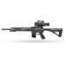 Alpen Apex LRF 50mm Mounted Thermal Riflescope - Mounted on a Rifle, Full Side View
