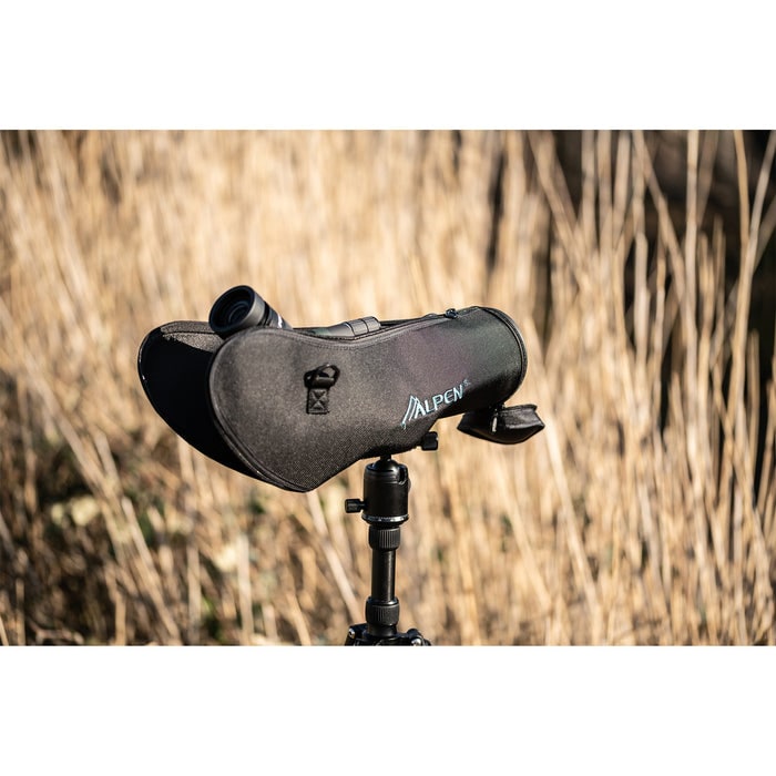 Alpen Apex XP 20-60x80mm ED Waterproof Spotting Scope Mounted on Tripod inside Case Outdoors