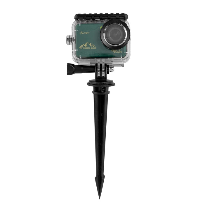 Alpen Shasta Ridge Series 4K WiFi HD Action Sports Camera with Ground Stake