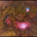 An Image Taken Using Vaonis Vespera II Telescope - X Limited Edition - Lagoon and Trifid Nebulae