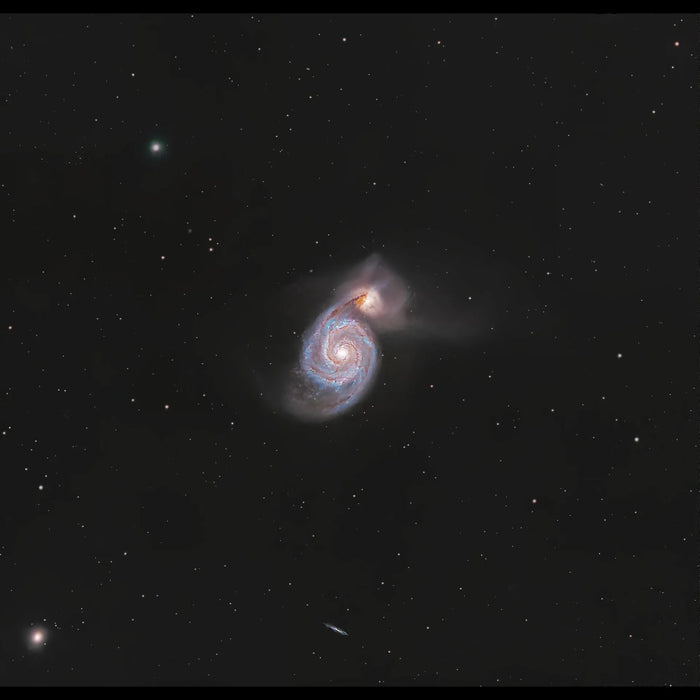 An Image Taken Using Vaonis Vespera II Telescope - X Limited Edition - Whirlpool Galaxy