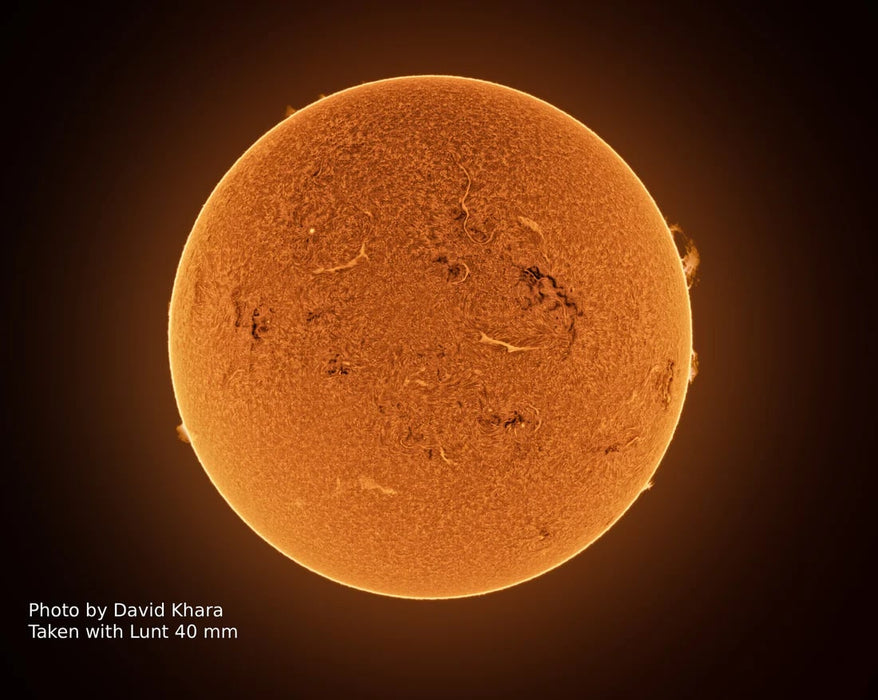 An Image Taken Using the Lunt LS40F Hydrogen-Alpha Front-Mounted Etalon System - by David Khara - B1200