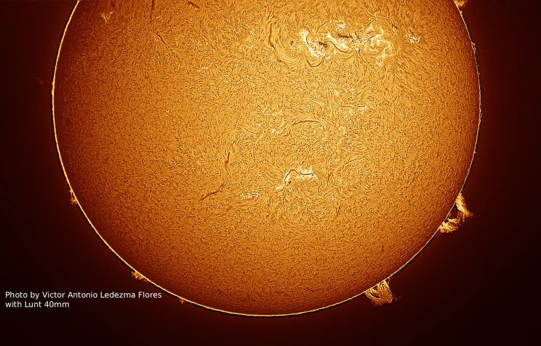 An Image Taken Using the Lunt LS40F Hydrogen-Alpha Front-Mounted Etalon System - by Victor Antonio Ledezma Flores - B1200